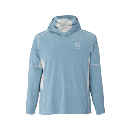 STRIKER BRANDS MEN'S GUARDIAN HOODY OCEANVIEW HEATHER FRONT VIEW