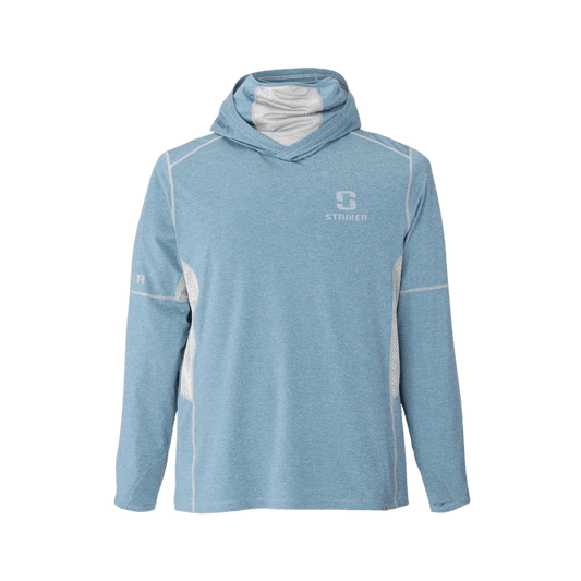 STRIKER BRANDS MEN'S GUARDIAN HOODY OCEANVIEW HEATHER FRONT VIEW