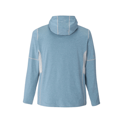 STRIKER BRANDS MEN'S GUARDIAN HOODY OCEANVIEW HEATHER BACK VIEW
