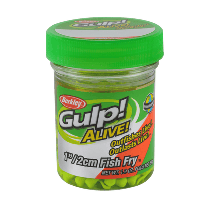 BERKLEY GULP ALIVE FISHFRY FISH LURE 1 IN CHARTREUSE - 1