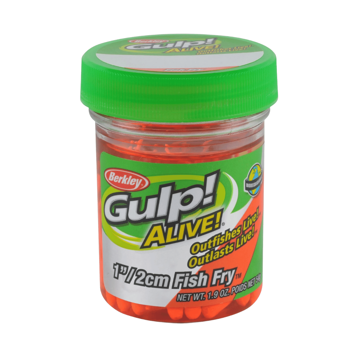 BERKLEY GULP ALIVE FISHFRY FISHING LURE 1 IN FLUORESCENT ORANGE - 1