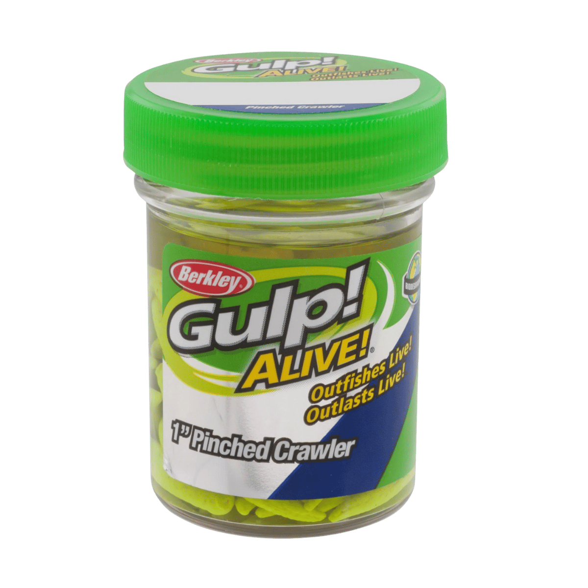BERKLEY GULP ALIVE PINCHED CRAWLER FISHING LURE CHARTREUSE - 3