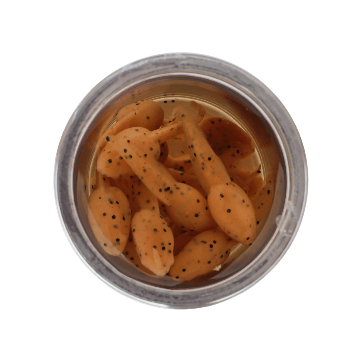 BERKLEY GULP ALIVE TADPOLE 1.25IN - SCENTED SOFT BAIT - PUMPKIINSEED IN CAN