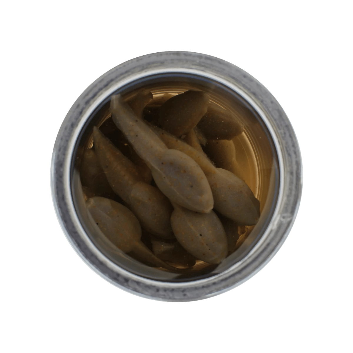 BERKLEY GULP ALIVE TADPOLE 1.25IN - SCENTED SOFT BAIT - SMOG IN CAN