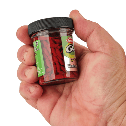 BERKLEY GULP ALIVE WAXIES FISHING LURE 1/2 IN RED WIGGLER - 3