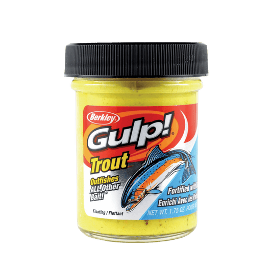 BERKLEY GULP TROUT DOUGH FISHING LURE 1.75OZ CHUNKY CHARTREUSE