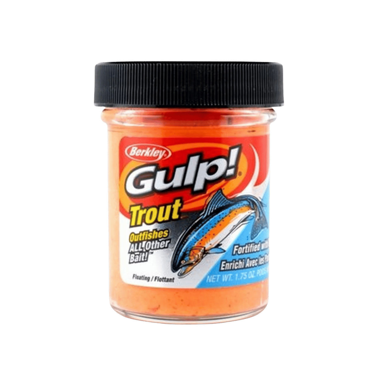 BERKLEY GULP TROUT DOUGH FISHING LURE 1.75OZ ORANGE PULP