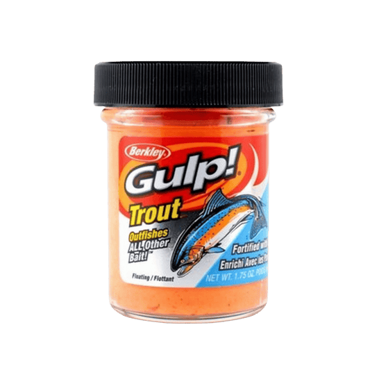 BERKLEY GULP TROUT DOUGH FISHING LURE 1.75OZ ORANGE PULP