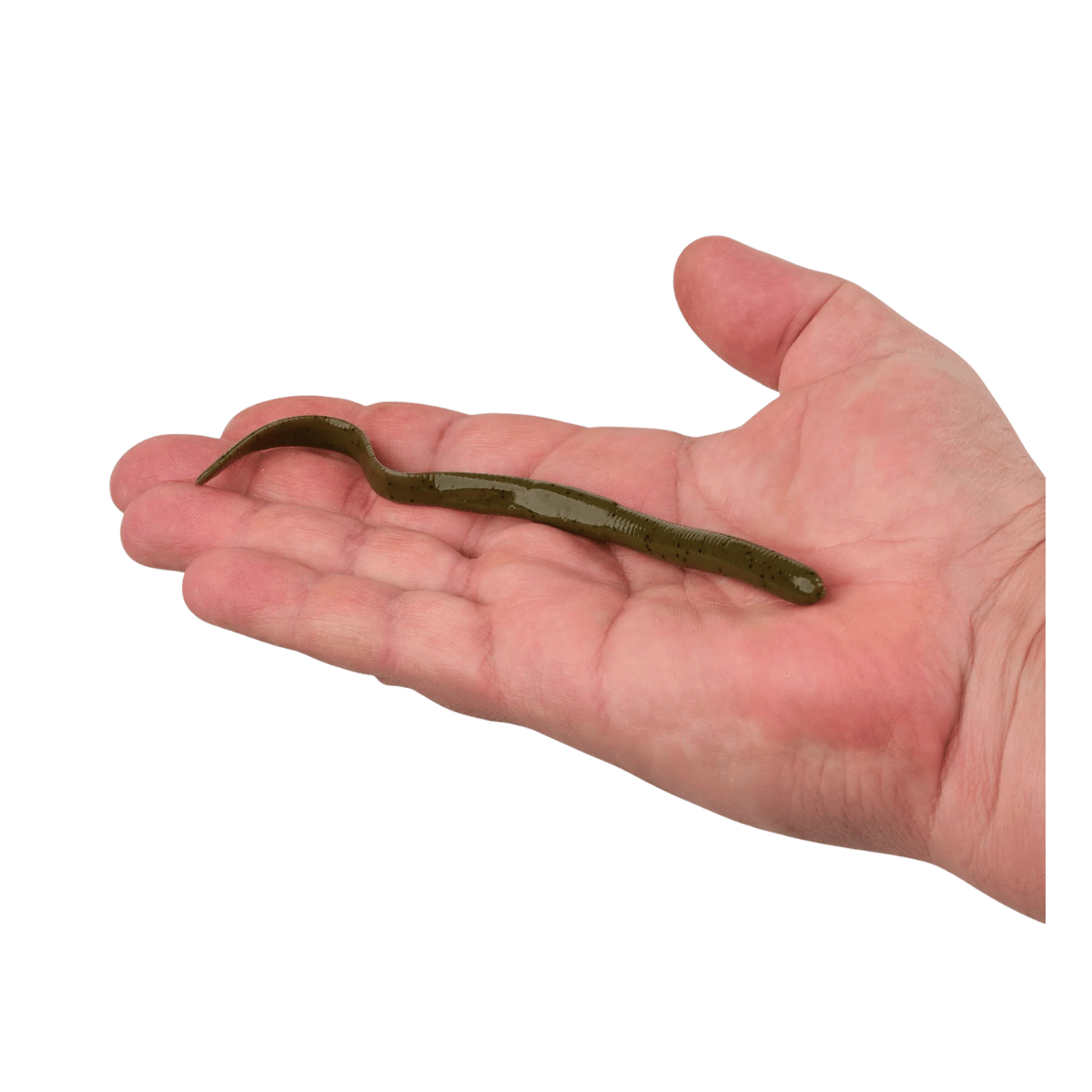 BERKLEY GULP! SR CRAWLER 12PK – SCENTED SOFT PLASTIC WORM - GREEN PUMPKIN - 7 IN - PRODUCT IN HAND