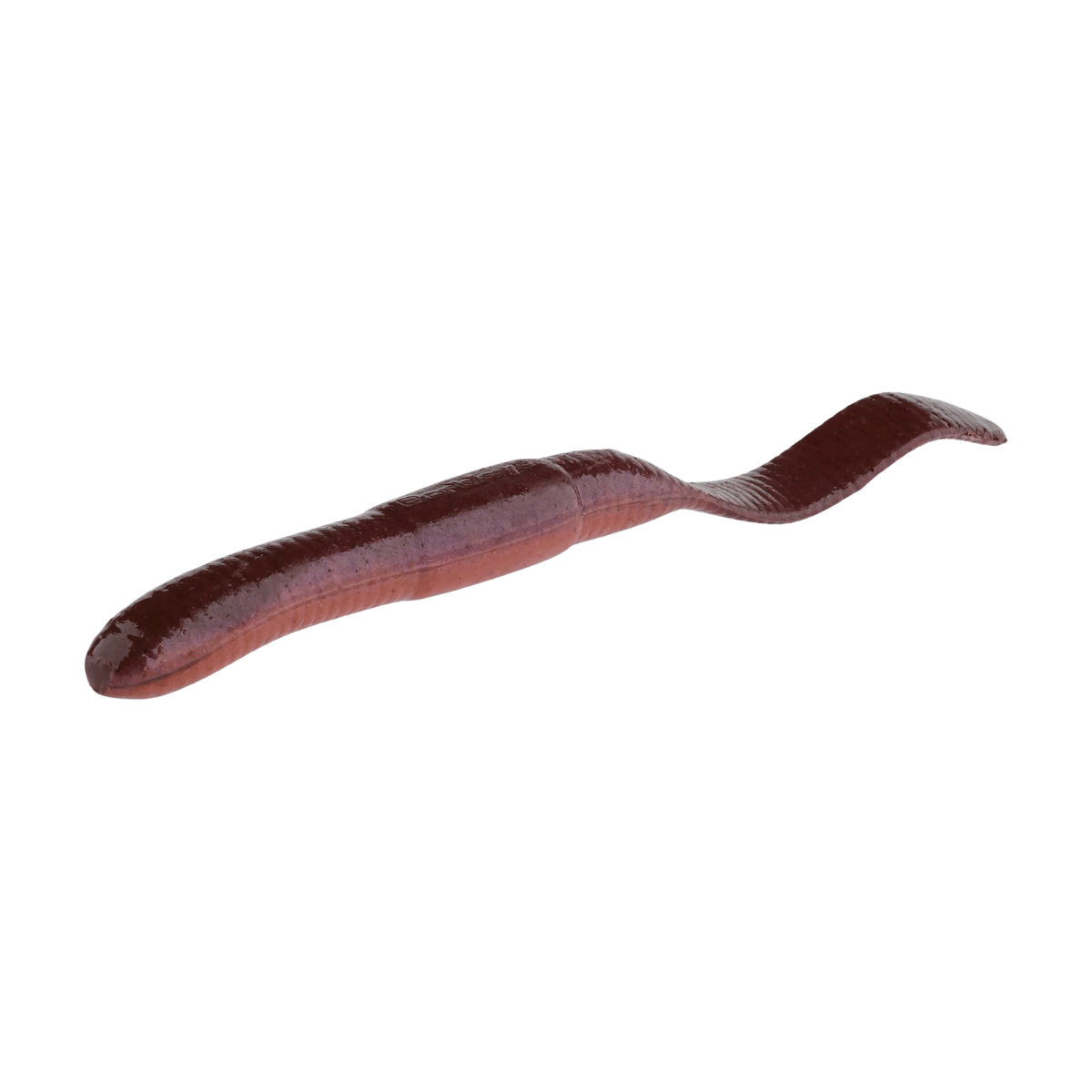 BERKLEY GULP! SR CRAWLER 12PK – SCENTED SOFT PLASTIC WORM - NIGHT CRAWLER - 4 IN - ANGLED VIEW