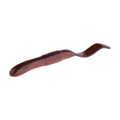 BERKLEY GULP! SR CRAWLER 12PK – SCENTED SOFT PLASTIC WORM - NIGHT CRAWLER - 4 IN - ANGLED VIEW