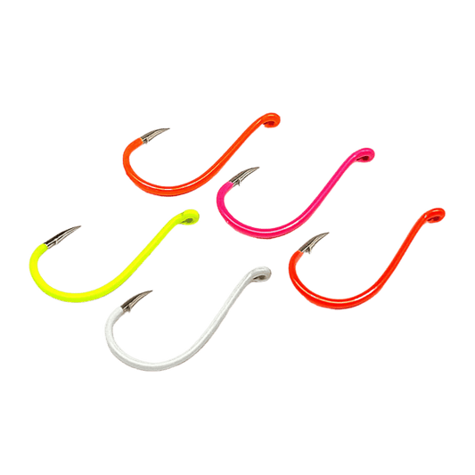 GAMAKATSU OCTOPUS HOOK 20PK - FLOURESCENT ASSORTMENT SIZE 4