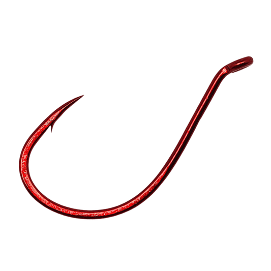GAMAKATSU OCTOPUS HOOK LIGHT WIRE 10PK - RED SIZE 4