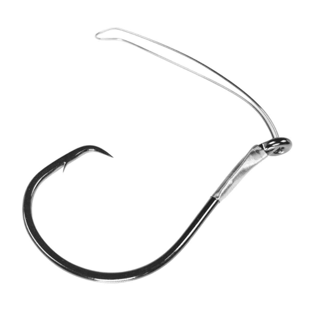 GAMAKATSU CATFISH CIRCLE WEEDLESS HOOK - BLACK SIZE 6/0