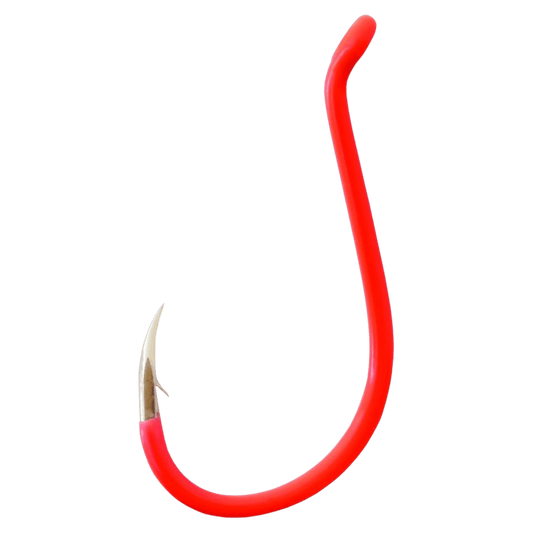 GAMAKATSU OCTOPUS HOOK 7PK - FLUORESCENT RED SIZE 6