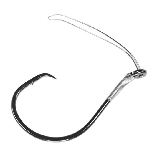 GAMAKATSU CATFISH CIRCLE WEEDLESS HOOK - BLACK SIZE 7/0