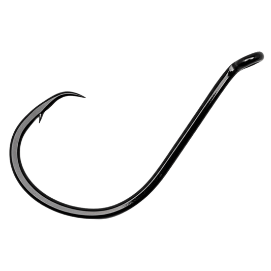 GAMAKATSU OCTOPUS OFFSET POINT CIRCLE HOOK 10PK - BLACK SIZE 8