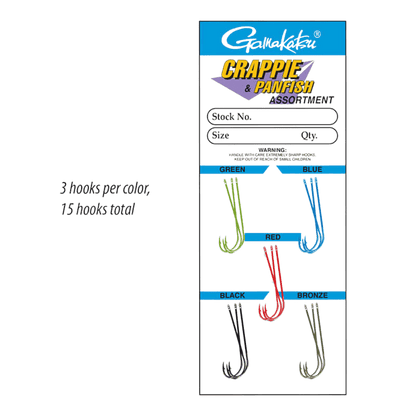 GAMAKATSU CRAPPIE HOOK 15PK - ASSORTED SIZE 8_2