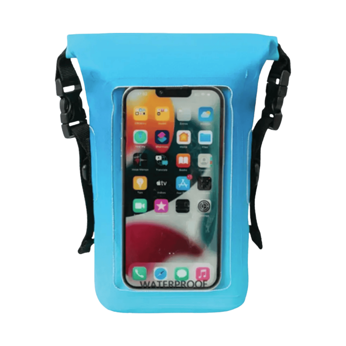 GECKO BRANDS WATERPROOF PHONE TOTE - BLUE OMBRE