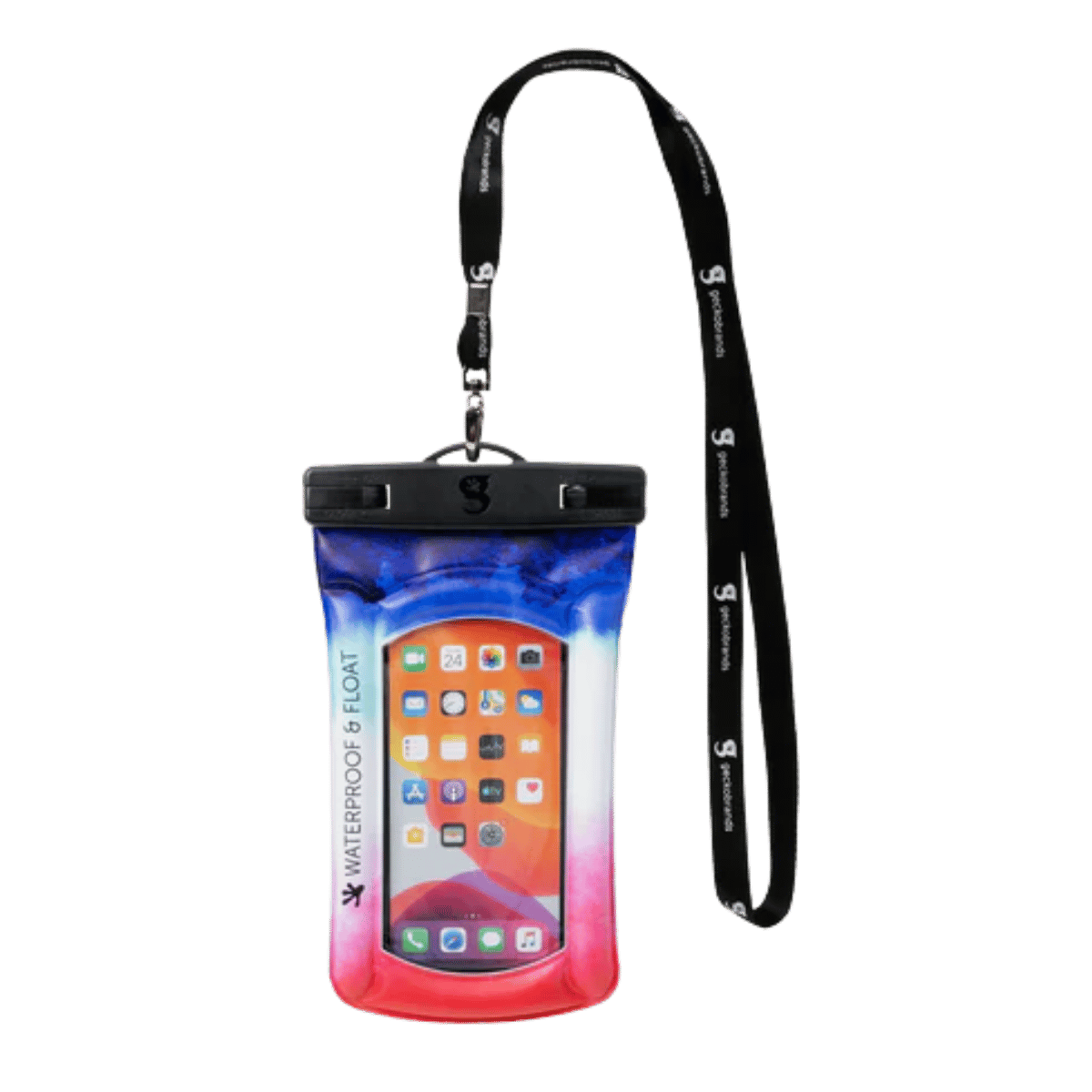 GECKO BRANDS FLOAT PHONE DRY BAG - AMERICANA OMBRE