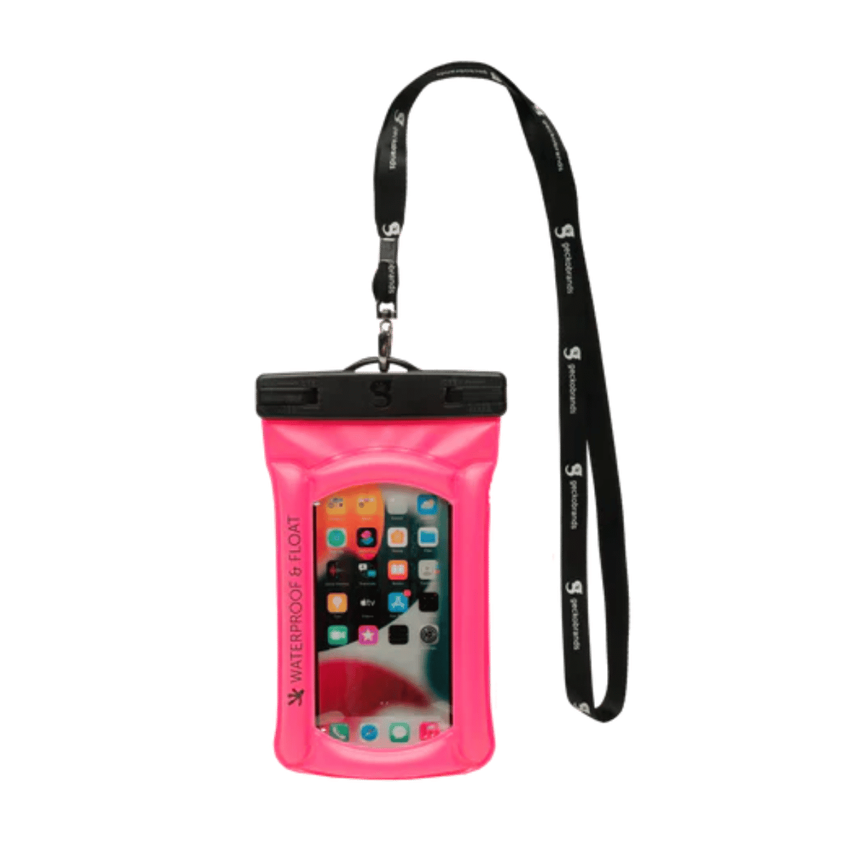 GECKO BRANDS FLOAT PHONE DRY BAG - NEON PINK