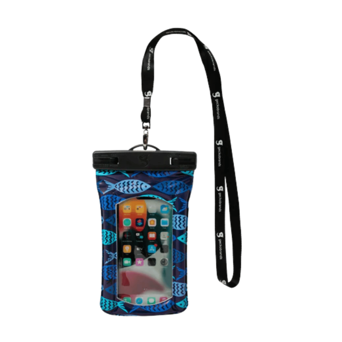 GECKO BRANDS FLOAT PHONE DRY BAG - BLUE FISH
