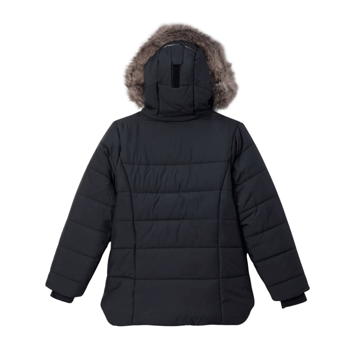 COLUMBIA GIRLS' KATELYN CREST III HOODED JACKET - BLACK - BACK