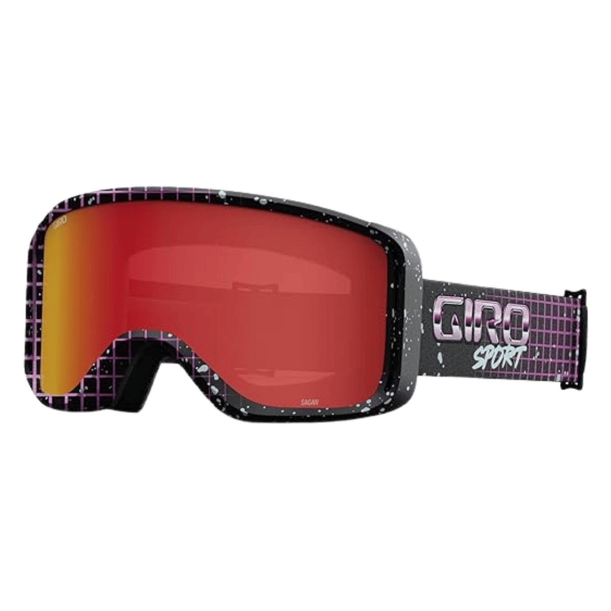 GIRO SAGEN GOGGLES WITH BONUS LENS - PURPLE SYNDROME - AMBER/YELLOW
