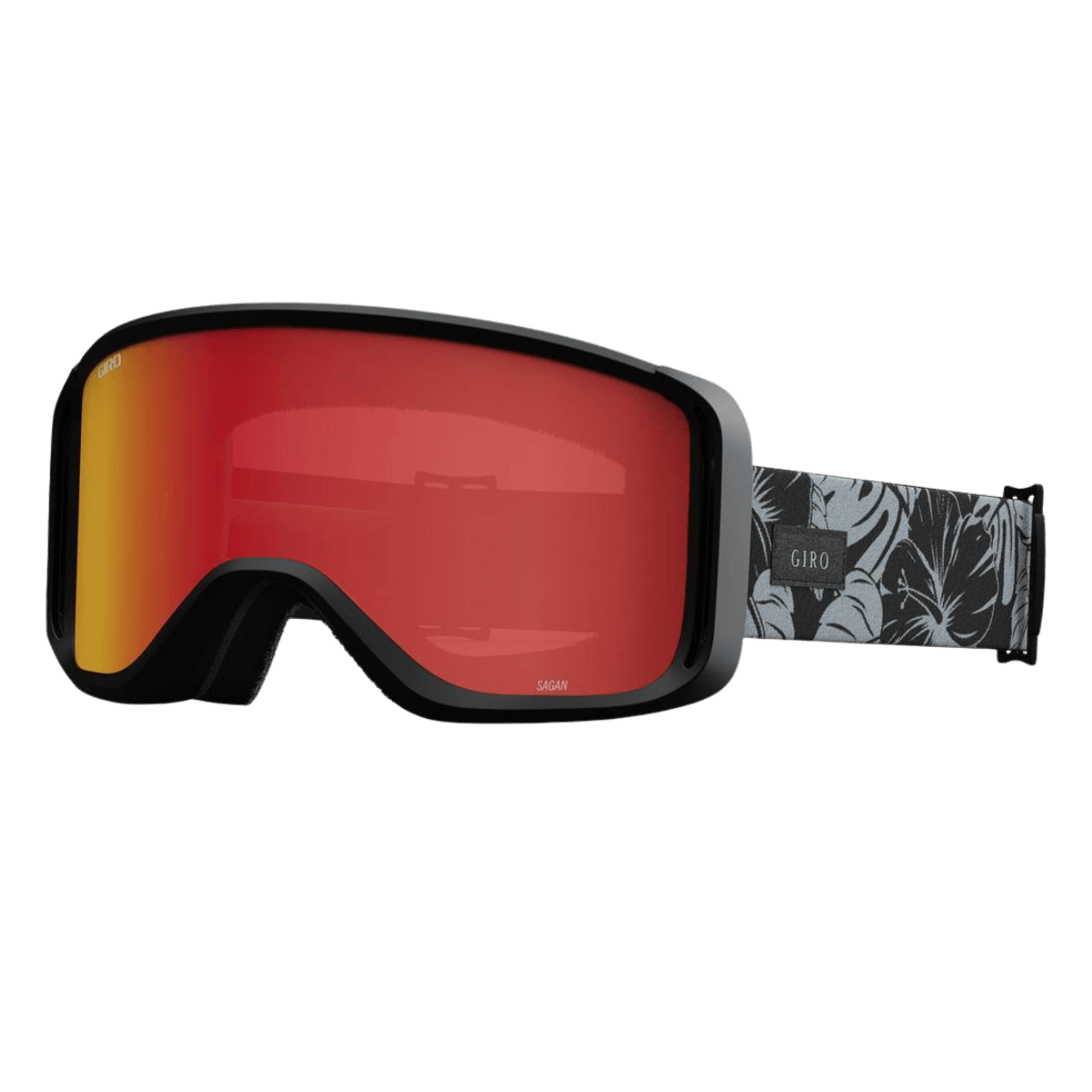 GIRO SAGEN GOGGLES WITH BONUS LENS - BLACK & GREY FLOW - AMBER/YELLOW