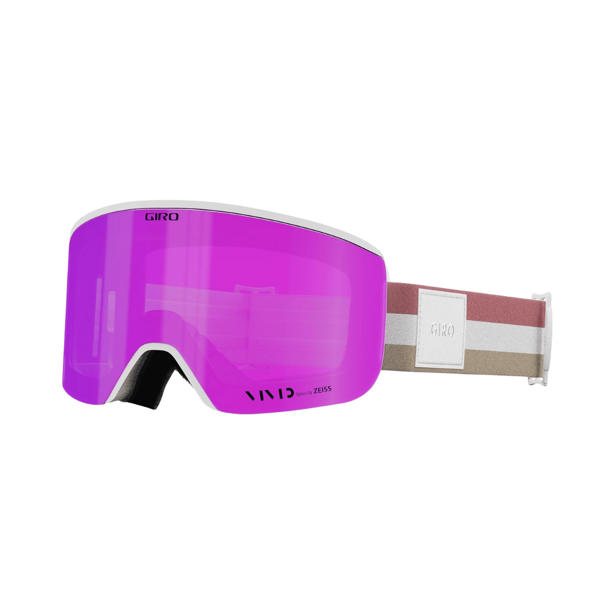 GIRO WOMEN'S ELLA GOGGLE - WHITE LX STRIPE VIVID PINK