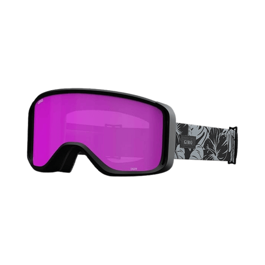 GIRO SAGEN GOGGLE + BONUS LENS - ADULT - BLACK GREY BOTANICAL LX AMBER PINK