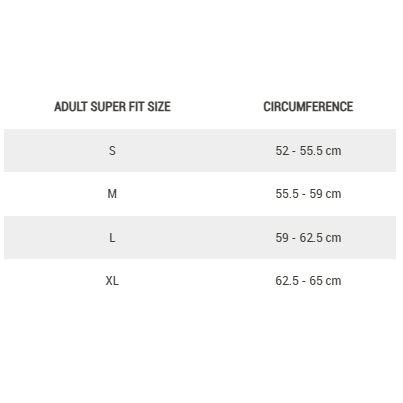 GIRO HELMET SIZE GUIDE