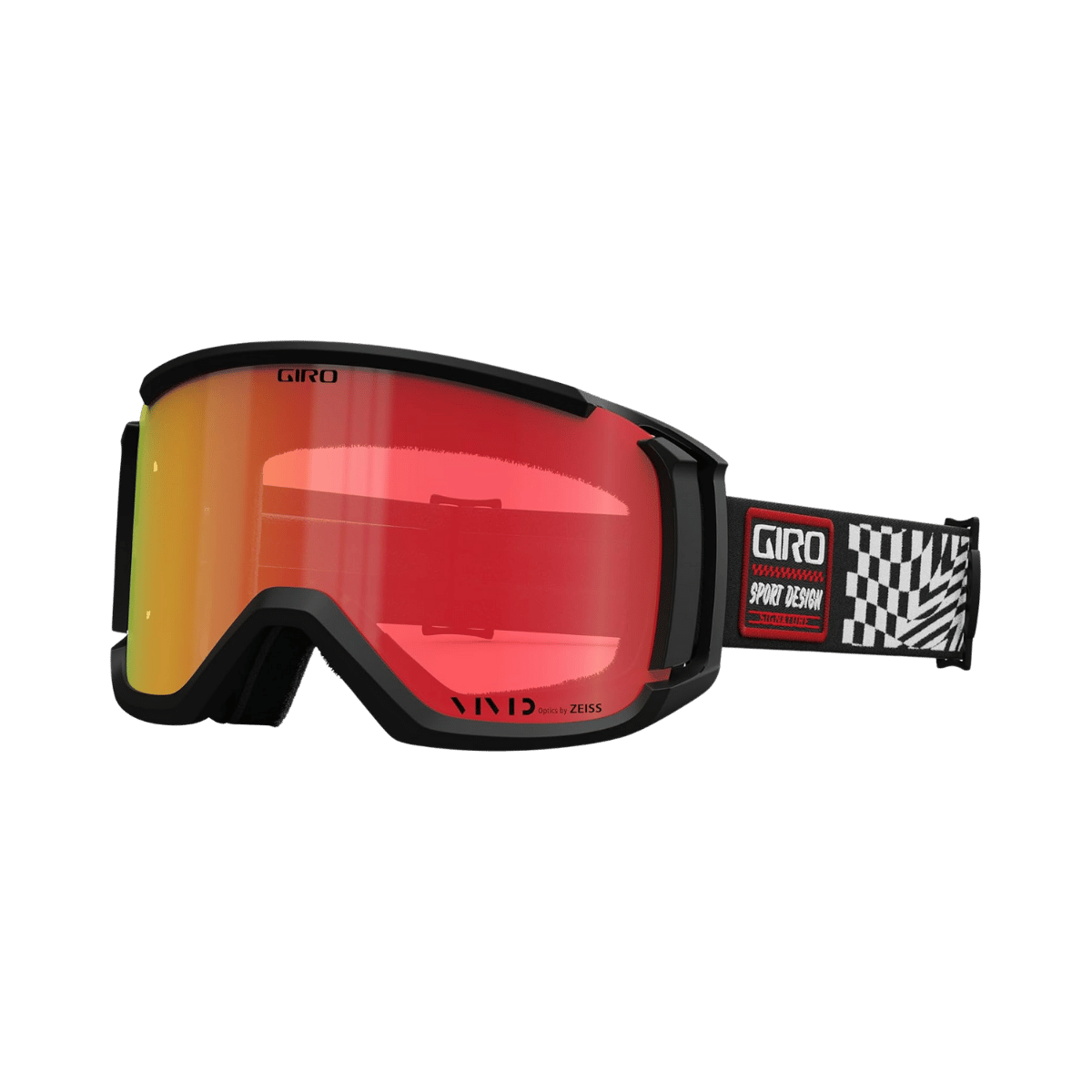 GIRO REVOLT GOGGLE - B&W VERTIGO VIVID EMBER