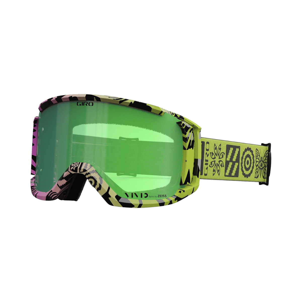 GIRO REVOLT GOGGLE - GLOW GREEN SHELTER VIVID EMERALD