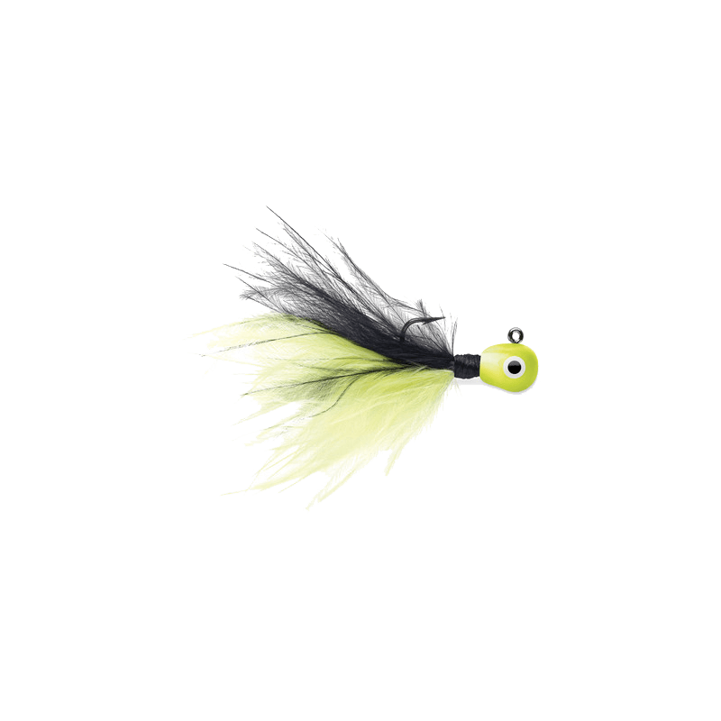 TUNGSTEN ROACH JIG - 1/16oz -
GLOW CHARTREUSE