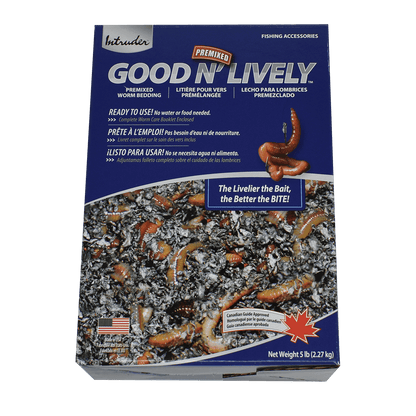 GOOD N' LIVELY PREMIXED WORM BEDDING IN A BAG - 5 LB.