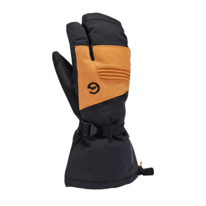 GORDINI MEN'S GTX STORM 3-FINGER MITT - BLACK/TAN - BACK VIEW