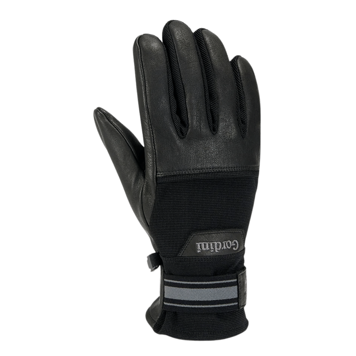 GORDINI MEN'S SPRING GLOVE - BLACK - BACK VIEW