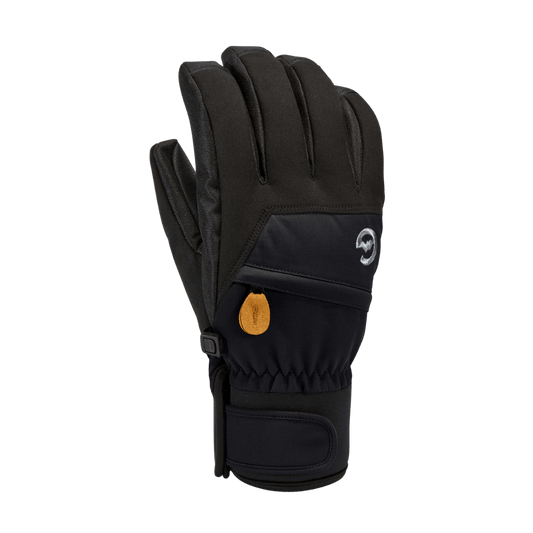 GORDINI MEN'S STOMP SHORT GLOVE - BLACK - BACK VIEW