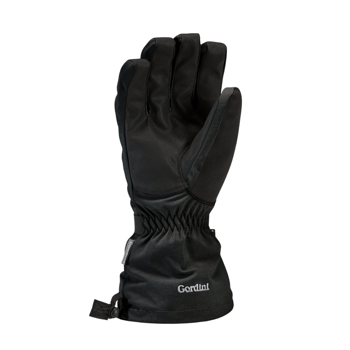 GORDINI WOMEN'S  AQUABLOCK DOWN GAUNTLET GLOVE - BLACK - PALM VIEW