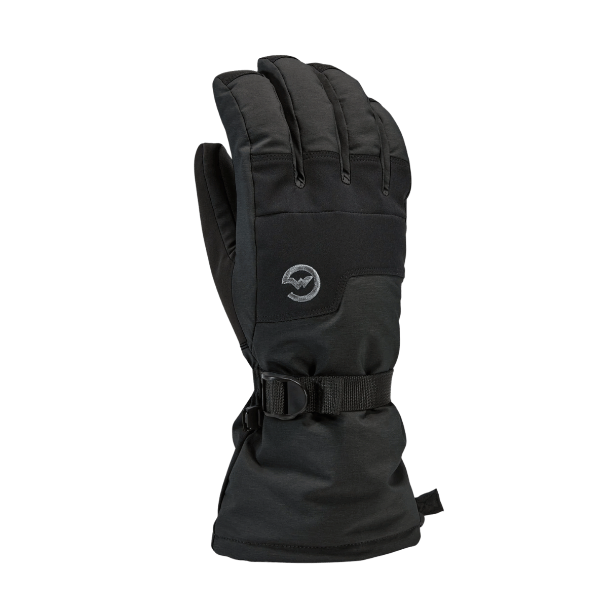GORDINI WOMEN'S  AQUABLOCK DOWN GAUNTLET GLOVE - BLACK - BACK VIEW