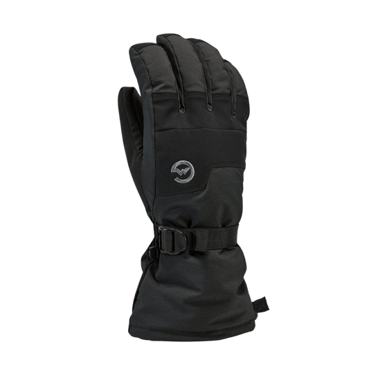 GORDINI WOMEN'S  AQUABLOCK DOWN GAUNTLET GLOVE - BLACK - BACK VIEW
