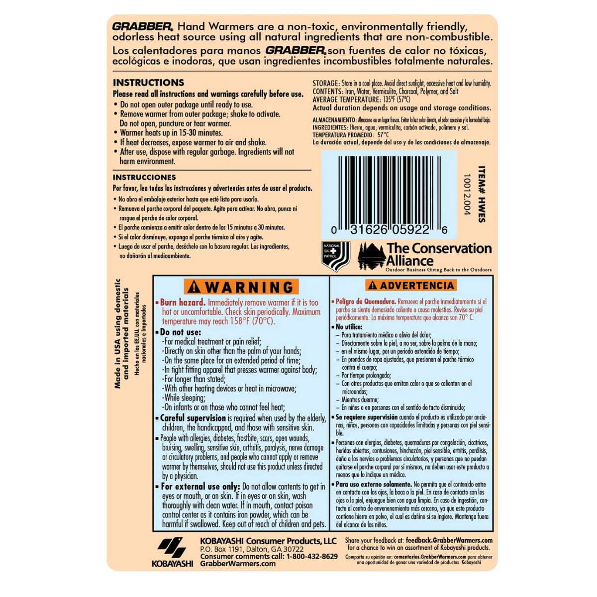 GRABBER HAND WARMER PRO PACK 10 PAIR AT BACK