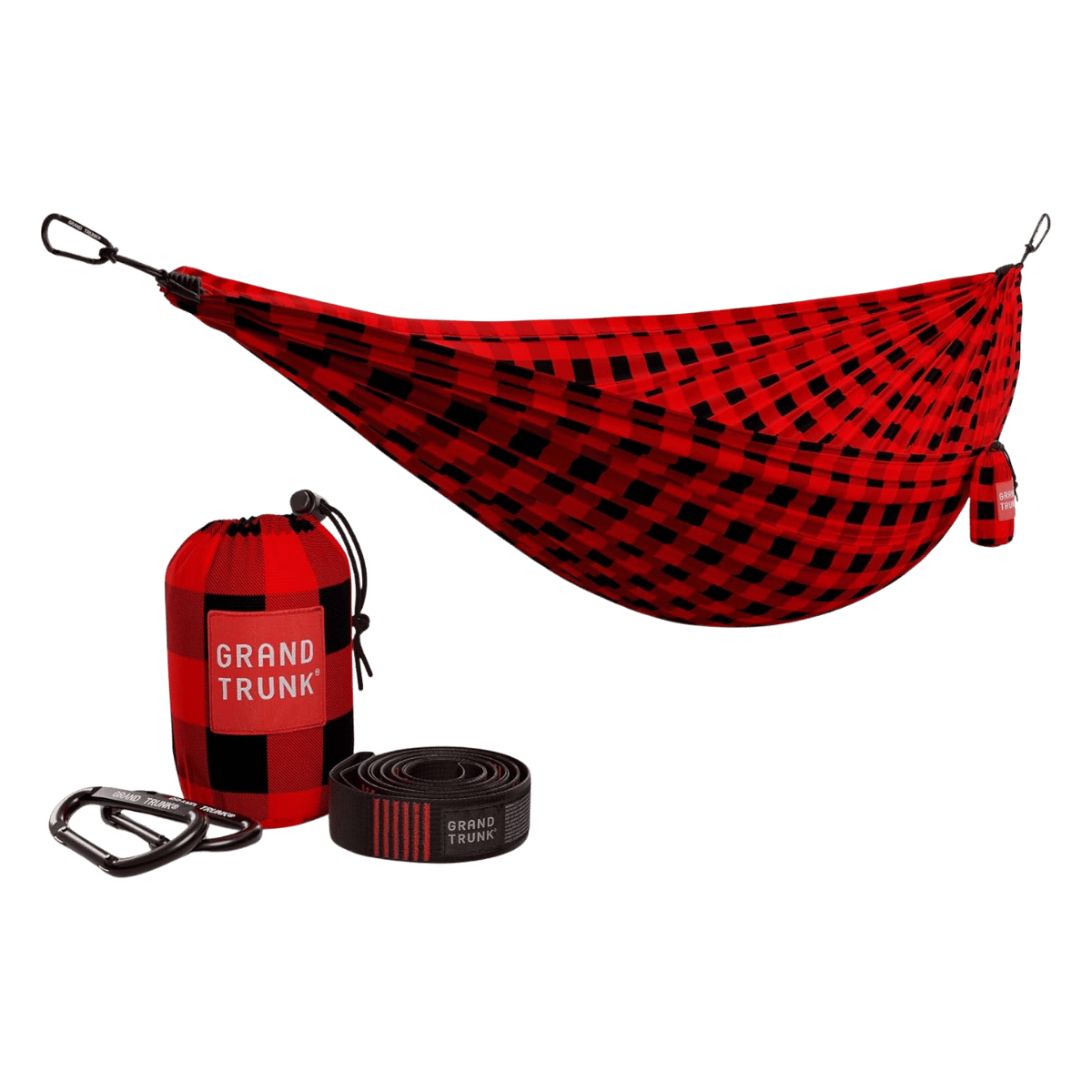 GRAND TRUNK DOUBLE DELUXE PARACHUTE NYLON HAMMOCK WITH SUSPENSION STRAPS HERITAGE