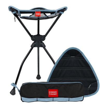 GRANDTRUNK COMPASS 360 XL SWIVEL STOOL BLACK SET VIEW