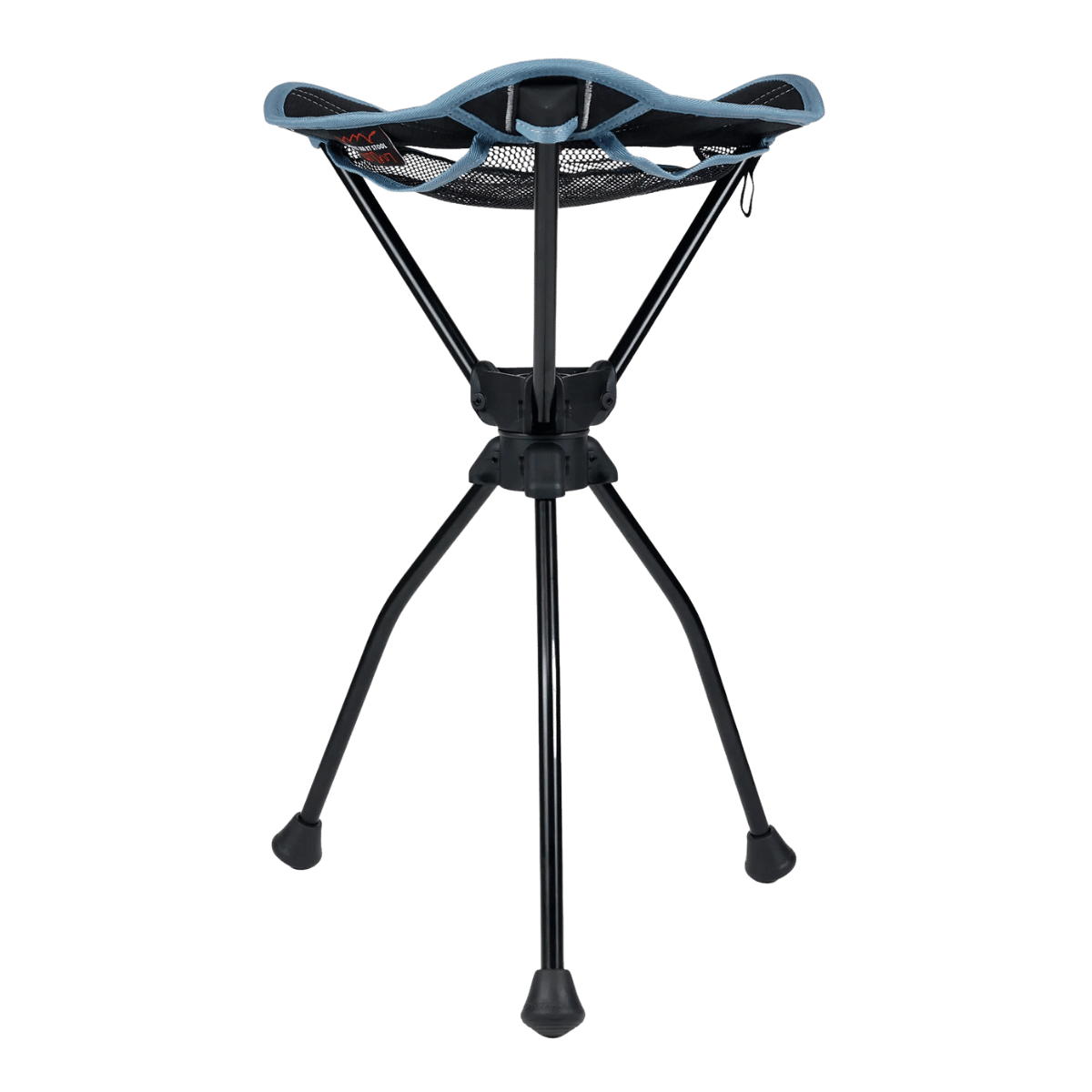 GRANDTRUNK COMPASS 360 XL SWIVEL STOOL BLACK FRONT SIDE VIEW