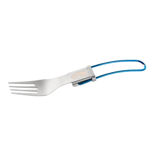 GSI OUTDOORS GLACIER FOLDING FORK - BLUE