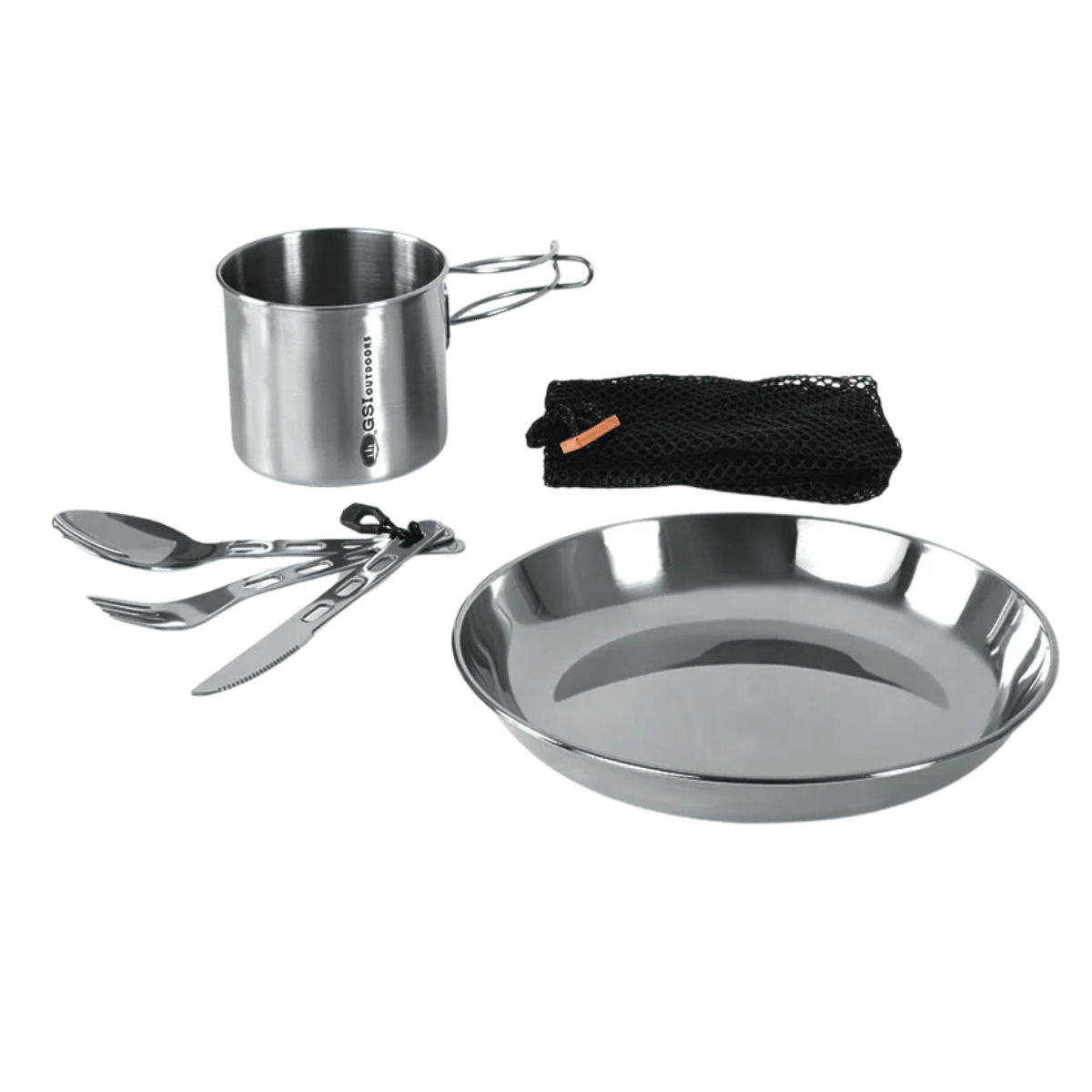 GSI OUTDOORS GLACIER STAINLESS 1 PERSON SET