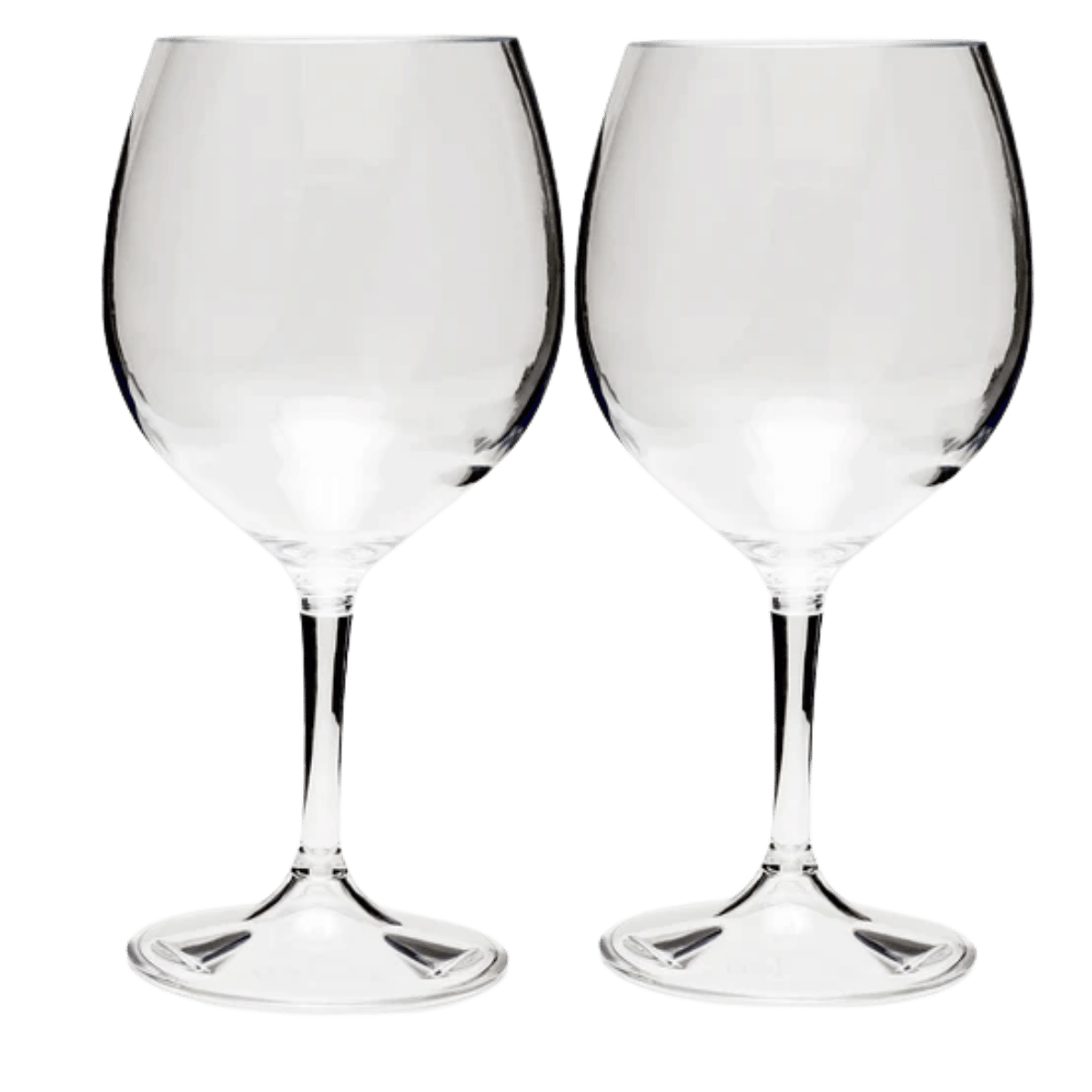 GSI OUTDOORS SHATTERPROOF NESTING RED WINE GLASS SET