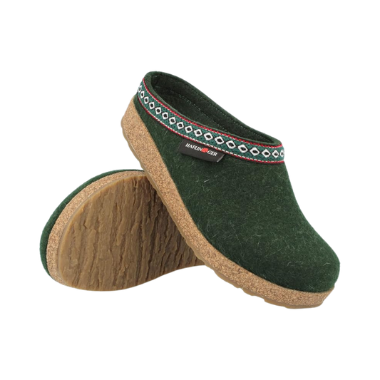 HAFLINGER W GZ GRIZZLY CLASSIC CLOG SPRUCE